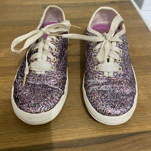 Kate Spade x Keds kids glitter sneaker